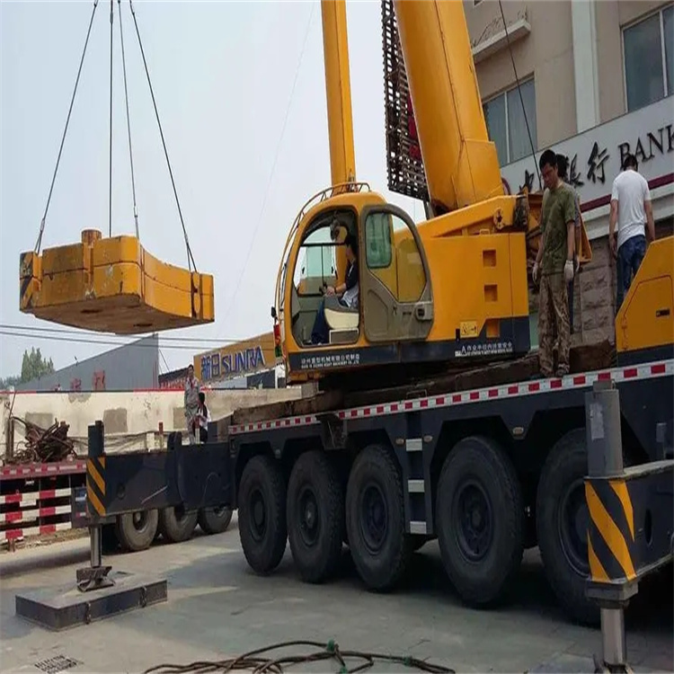 林州当地吊车出租|机器吊装|75吨|工厂搬迁服务